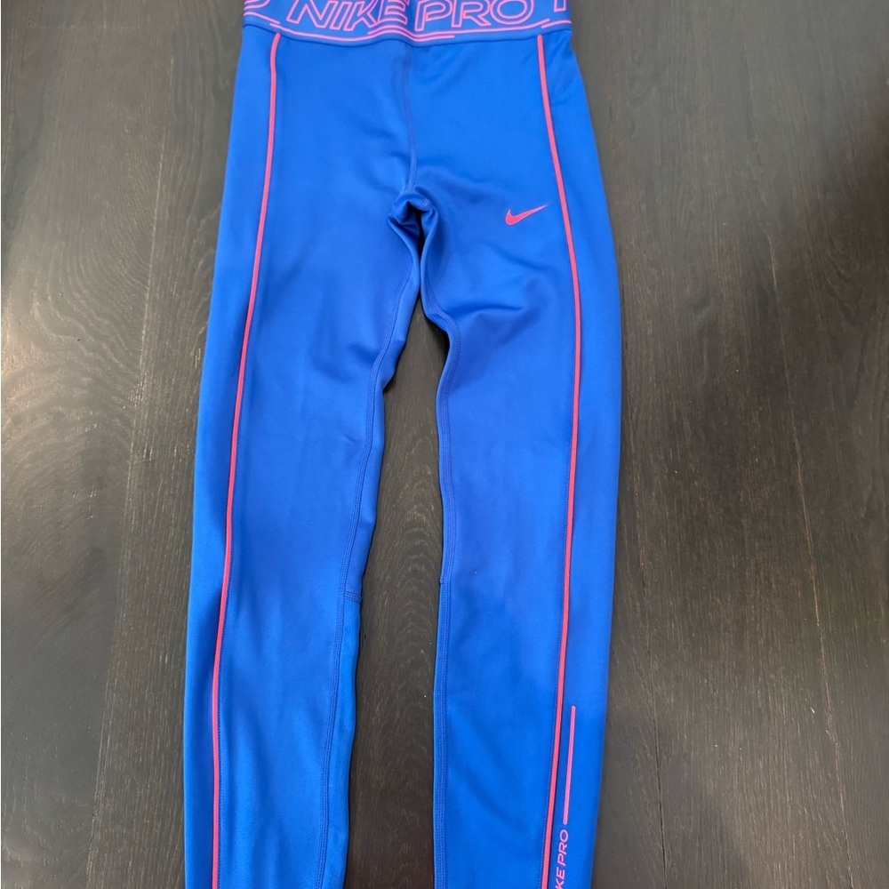 Nike Kids Pro Blue Leggings